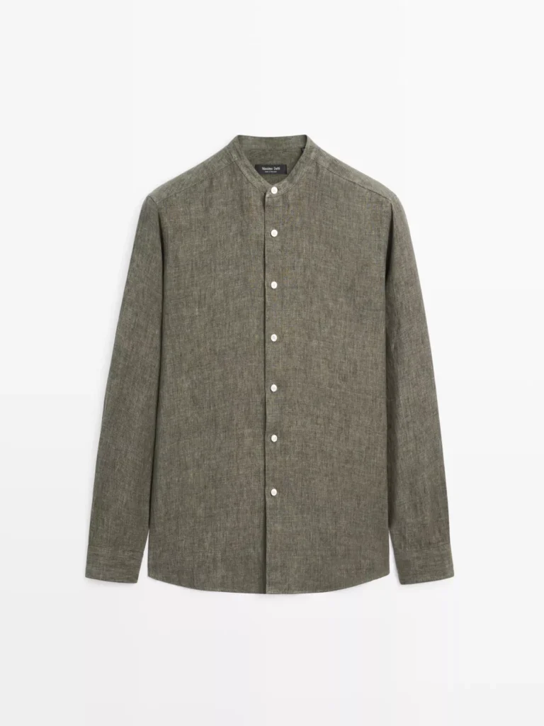 Best Band Collar Linen Shirts for Men with Relaxed Coastal Style