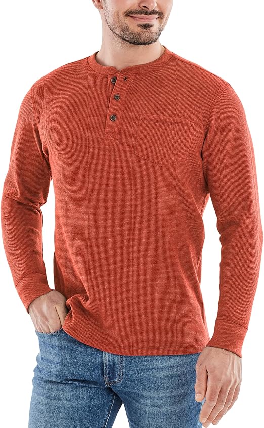 American Giant Men’s Waffle Long Sleeve Henley