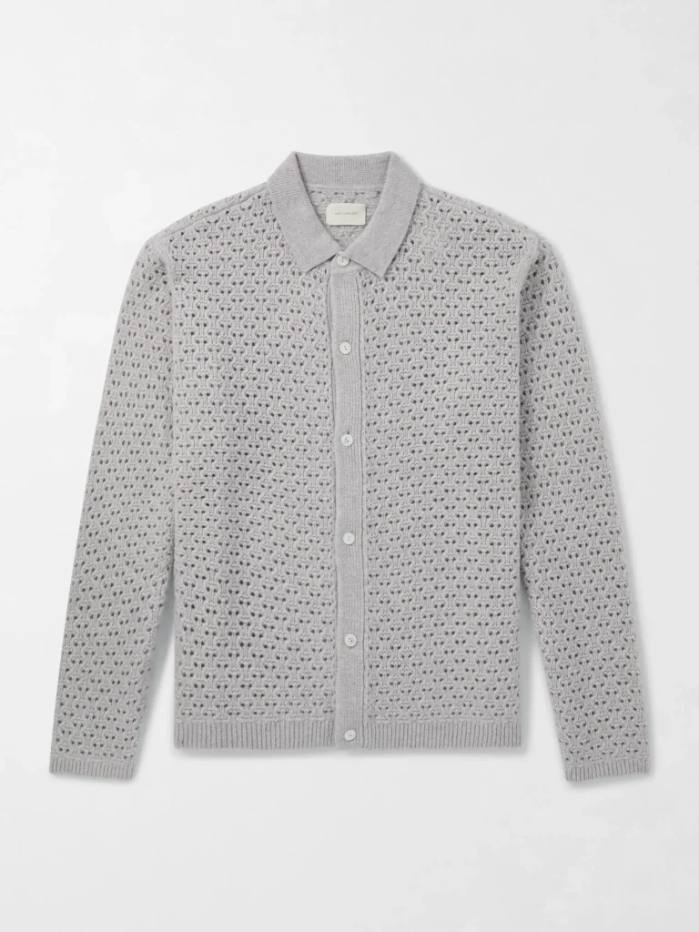 Aimé Leon Dore Open-Collar Open-Knit Cotton Polo Shirt