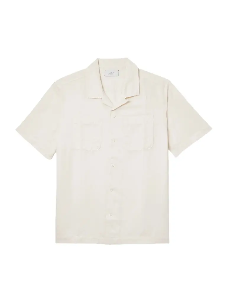Mr P. Linen and Cotton-Blend Polo Shirt