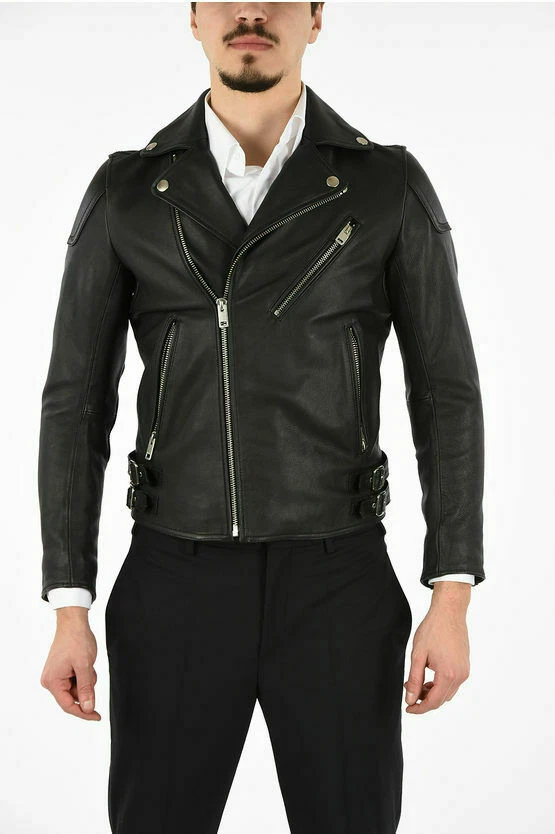 Hugo Boss Leather Biker Jacket
