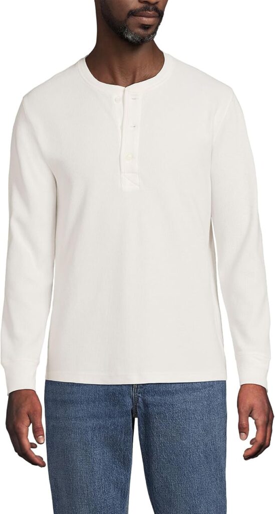 Lands’ End Long Sleeve Thermal Waffle Henley