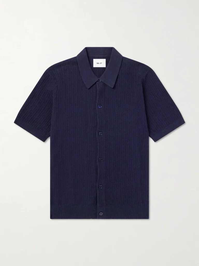 NN.07 Raymond Knitted Polo Shirt