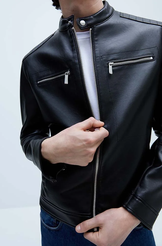 AllSaints Conroy Leather Biker Jacket
