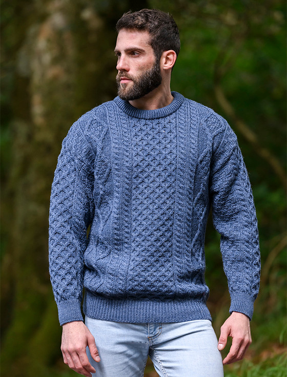 Best Wool Aran Sweaters for Men with Chunky Cable Detail