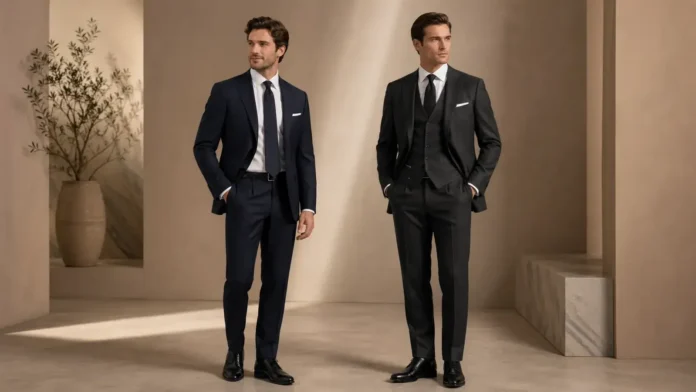 Best Two Piece Suits for Men with Versatile Tailored Fit