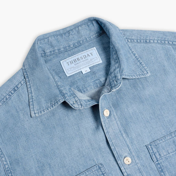 Best Washed Chambray Shirts for Men with Soft Worn In Feel