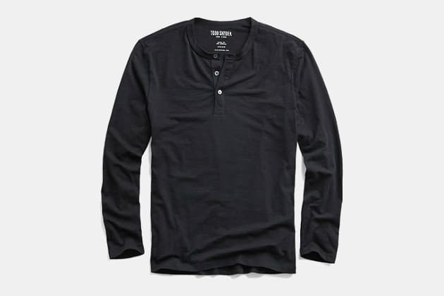 Flint and Tinder Vintage Slub Long Sleeve Henley