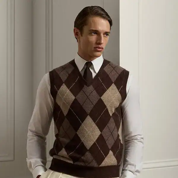Best Argyle Sweater Vests for Men with Preppy Pattern Charm