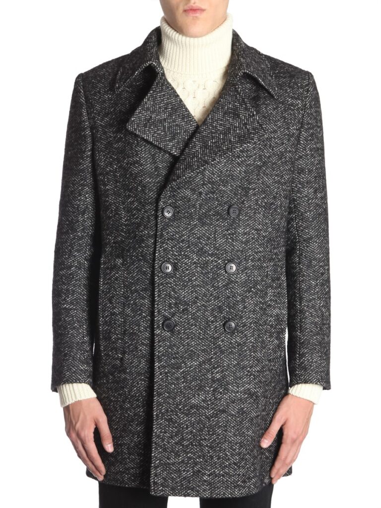 Best Double Breasted Peacoats for Men with Sharp Structured Fit