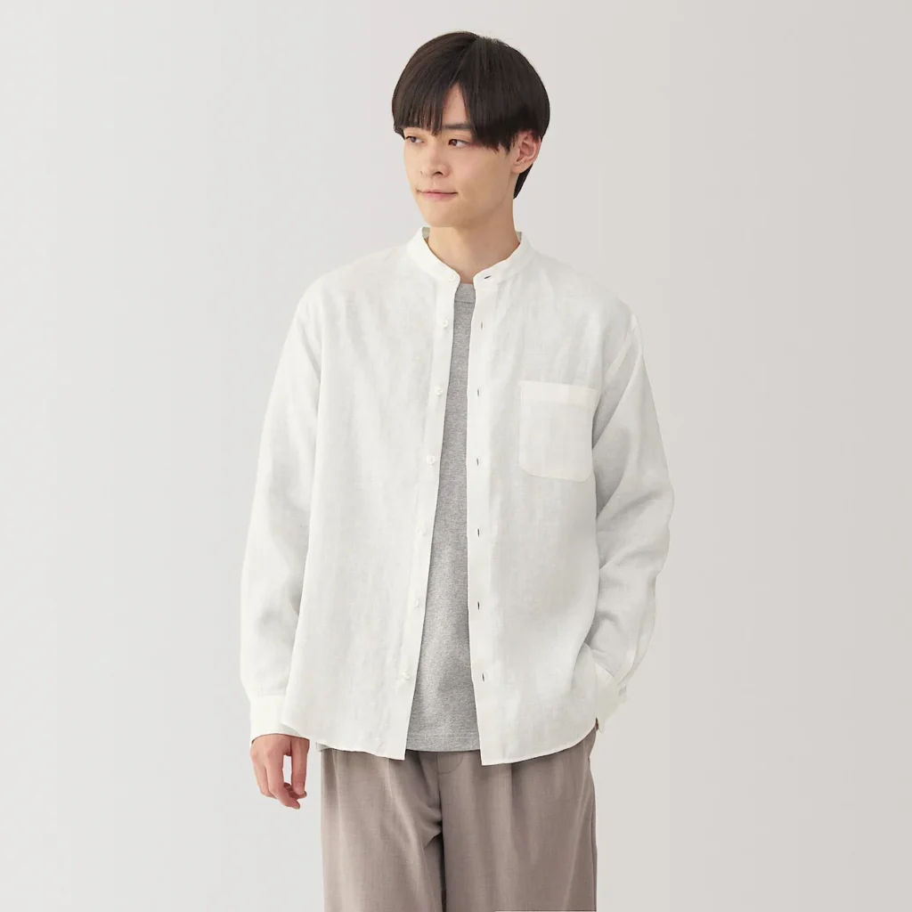 Best Band Collar Linen Shirts for Men with Relaxed Coastal Style