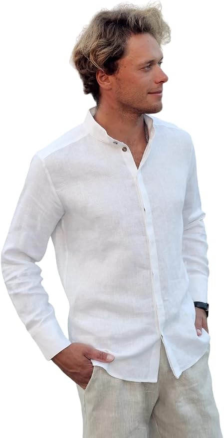 Best Linen Tunic Shirts for Men with Relaxed Flowing Fit
