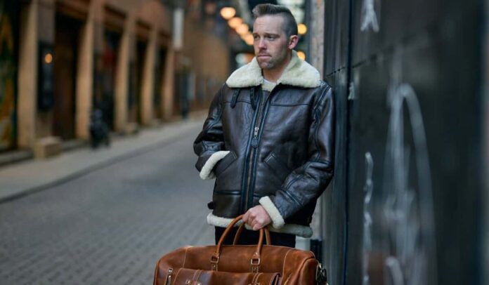 Best Suede Shearling Coats for Men with Plush Warm Lining
