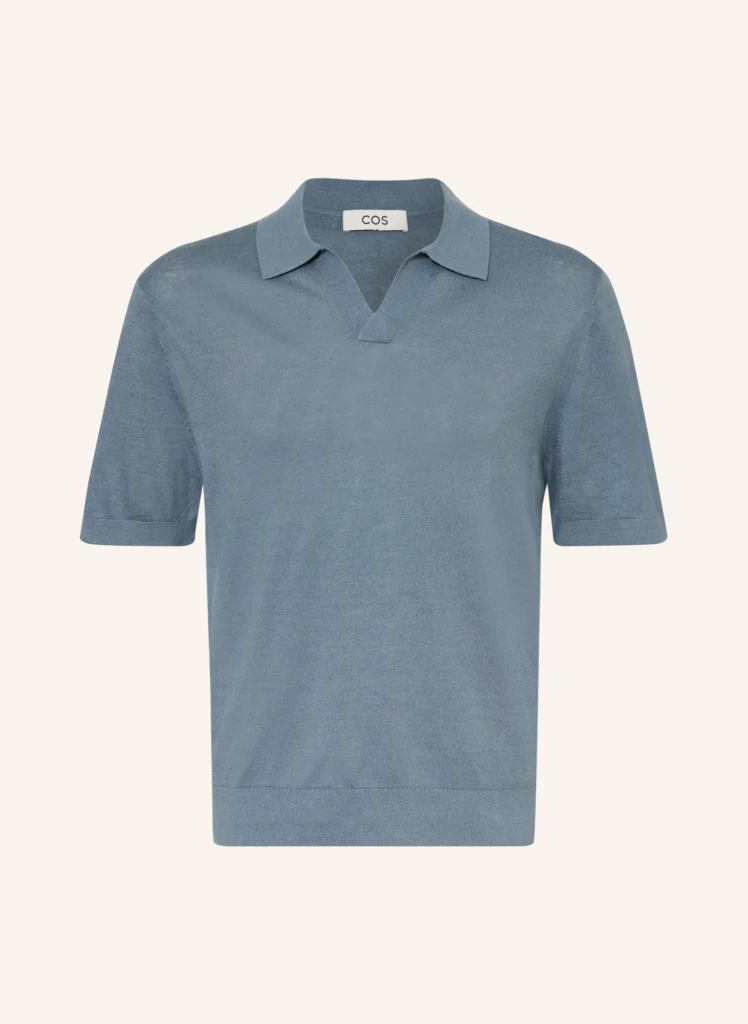 COS Open-Collar Merino Wool Polo Shirt