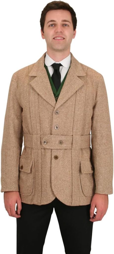 Best Tweed Norfolk Jackets for Men with Heritage Belted Detail