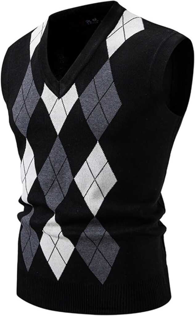 Best Argyle Sweater Vests for Men with Preppy Pattern Charm