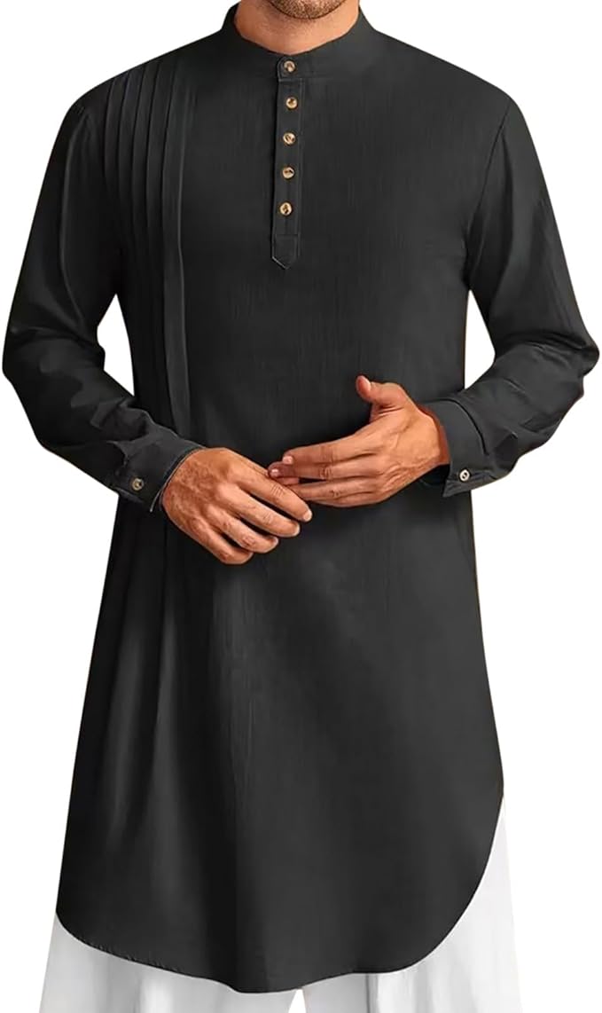 Best Kaftan Style Tunic Shirts for Men with Loose Breathable Comfort