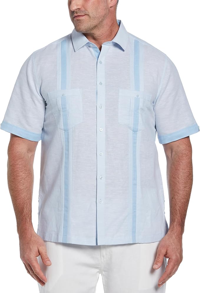 Best Linen Guayabera Shirts for Men with Classic Pleated Front