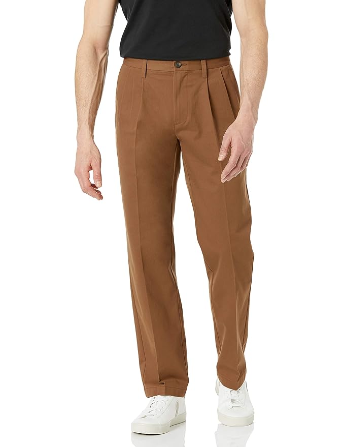Best Pleated Khakis for Men with Roomy Classic Comfort