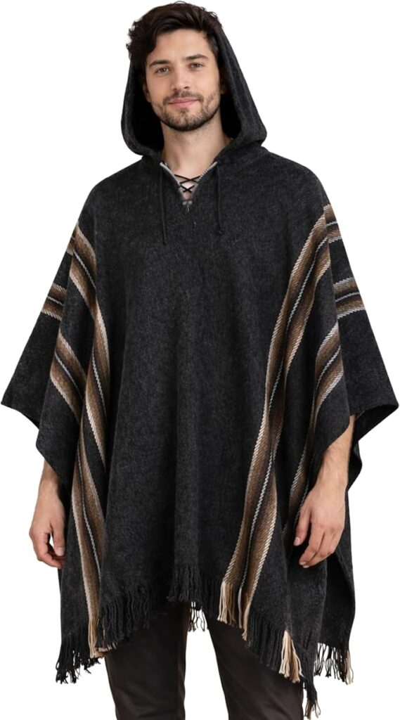 Best Wool Ponchos for Men with Cozy Drape Warmth