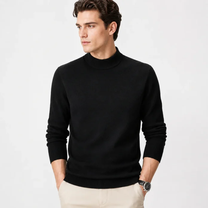 Best Cotton Mock Neck Tops for Men with Smart Minimalist Style