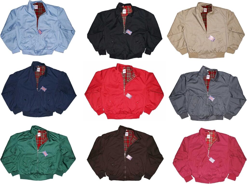 Best Plaid Lined Harrington Jackets for Men with Vintage Detailing