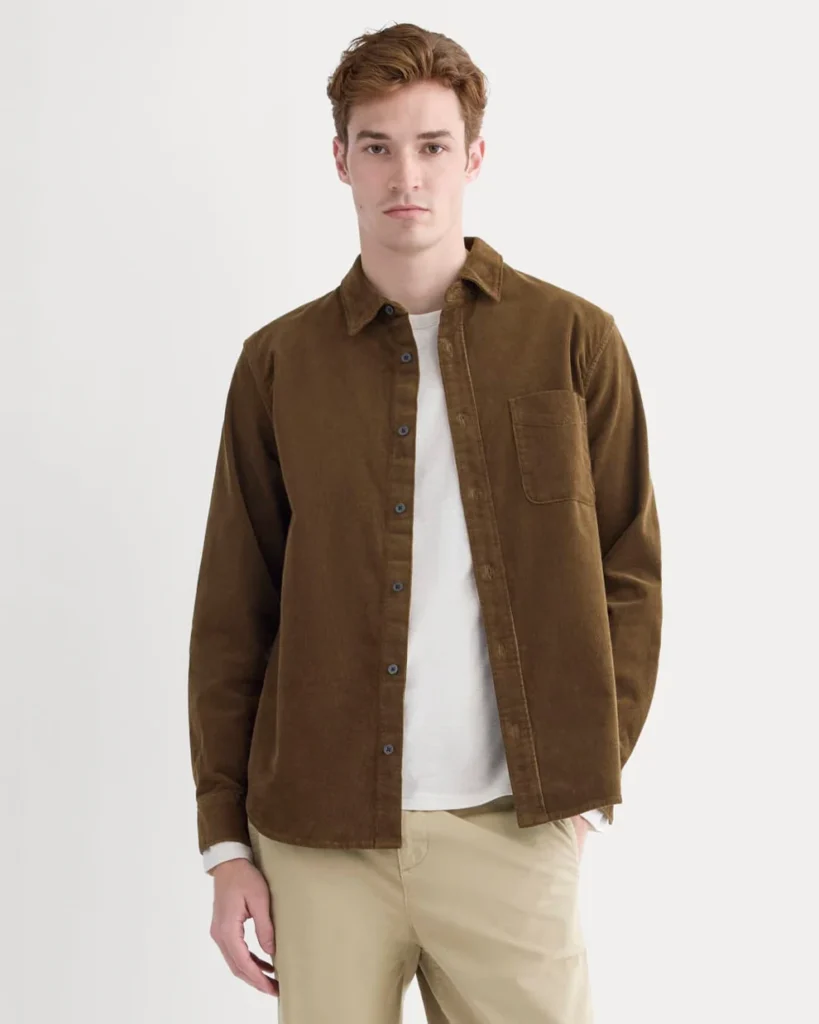 Best Slim Wale Corduroy Shirts for Men with Soft Refined Finish