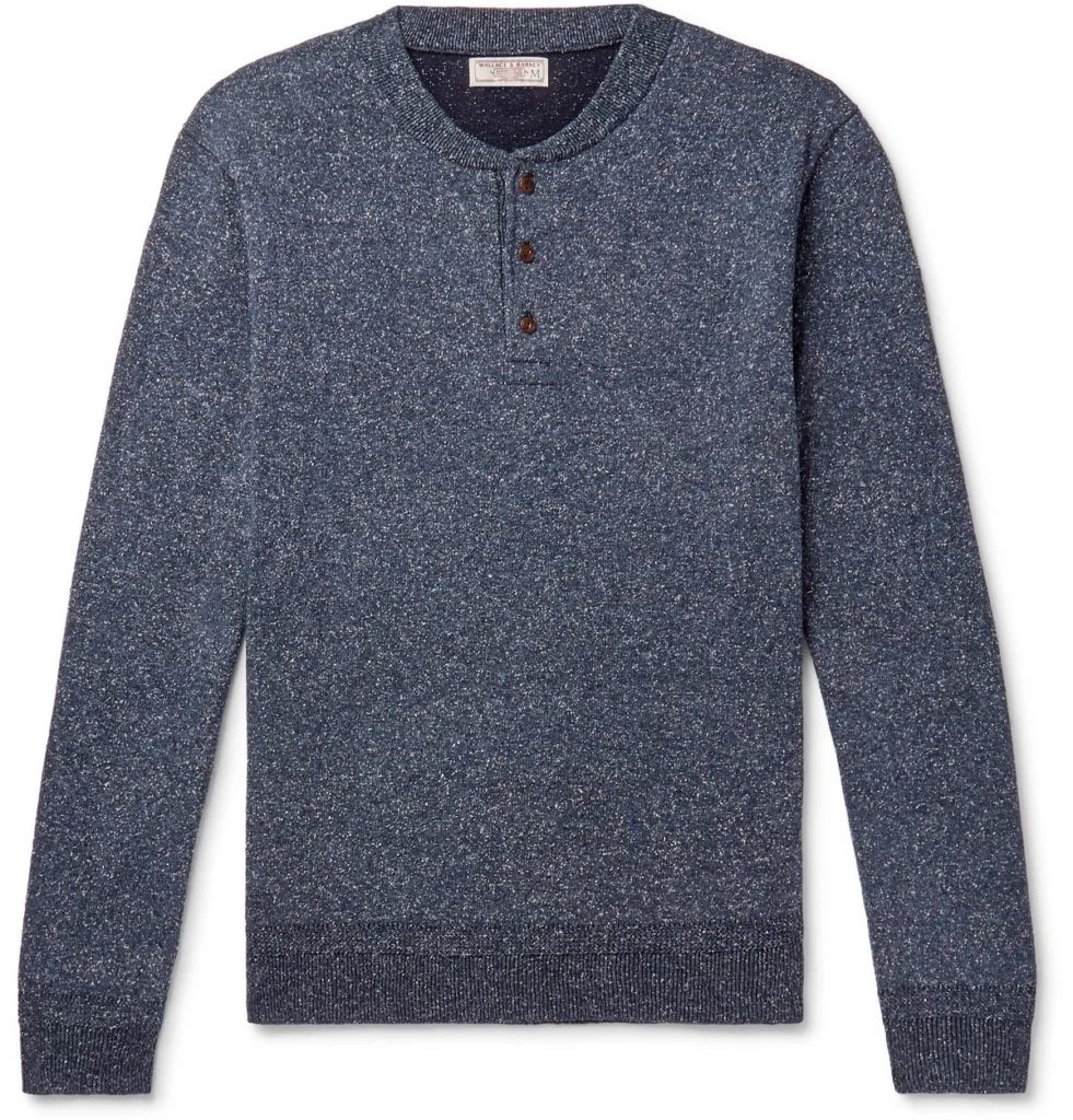 J.Crew Wallace & Barnes Short-Sleeve Garment-Dyed Waffle Henley