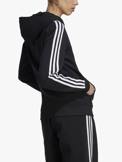 Adidas Essentials Fleece 3-Stripes Full-Zip Hoodie