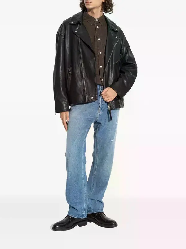 AllSaints Milo Leather Biker Jacket