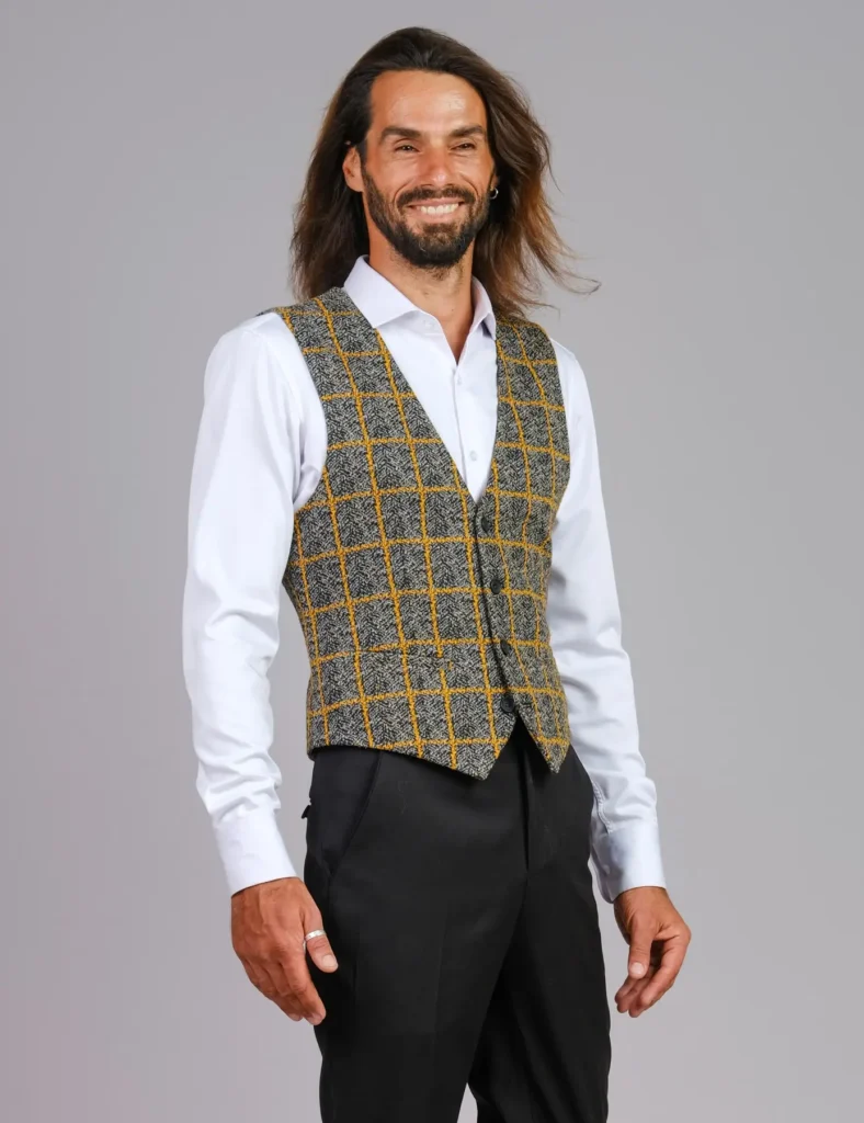 Autograph Pure Wool Check Waistcoat