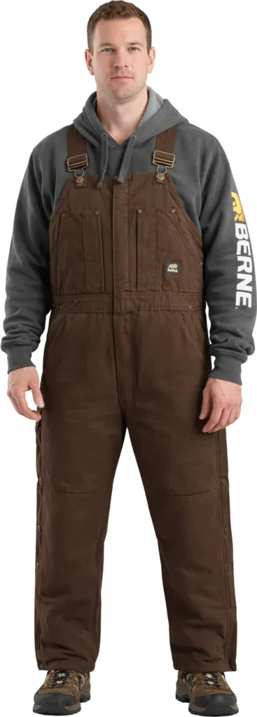 Berne Heartland Unlined Washed Duck Bib Overall