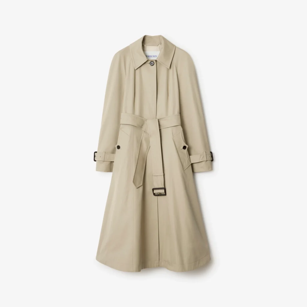 Burberry Long Gabardine Car Coat
