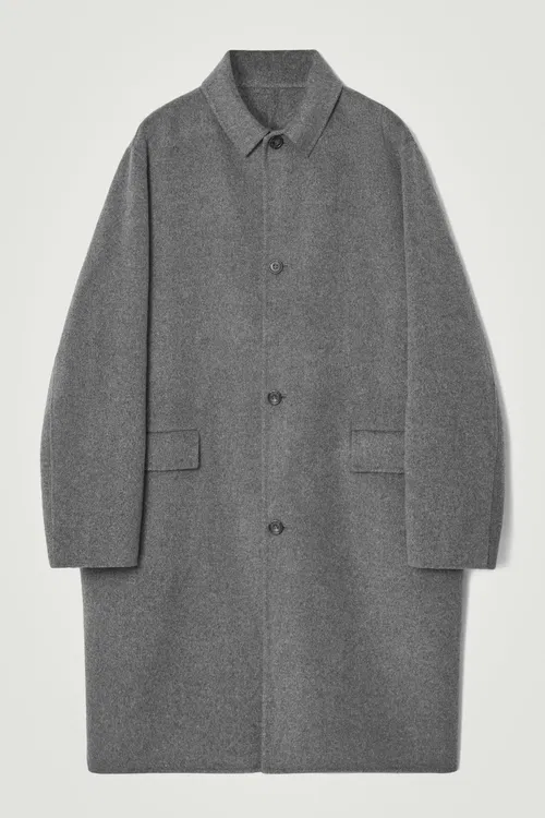 COS Double-Faced Wool Long Car Coat — Best for Modern Shape
