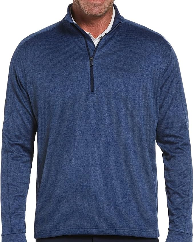 Callaway Midweight Waffle Knit Fleece 1/4 Zip Golf Sweater — Best for the Course