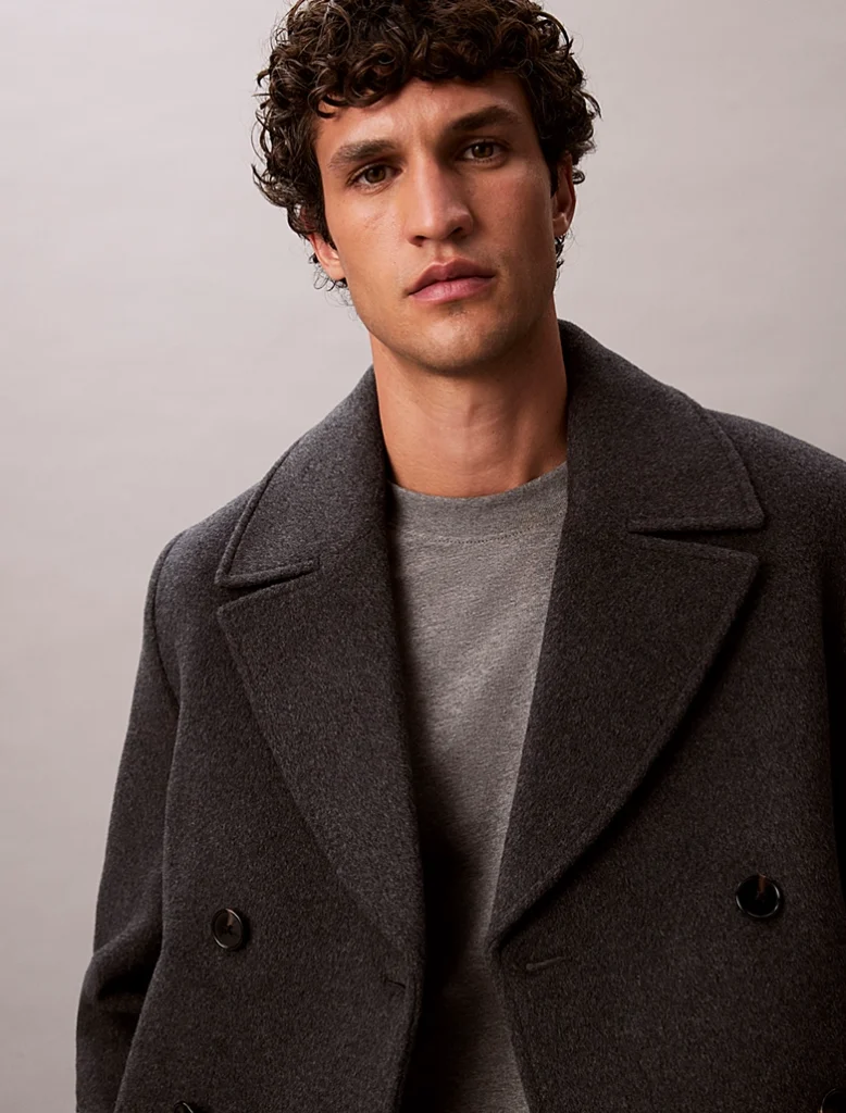 Calvin Klein Double Faced Wool Blend Car Coat — Best for Relaxed Drape
