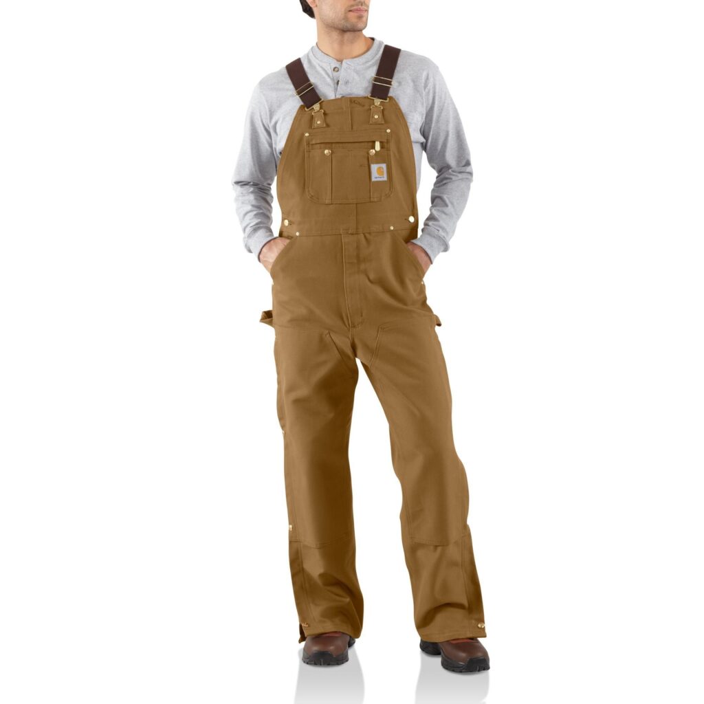 Carhartt Men’s Loose Fit Denim Bib Overall — Best Denim Overalls for Men