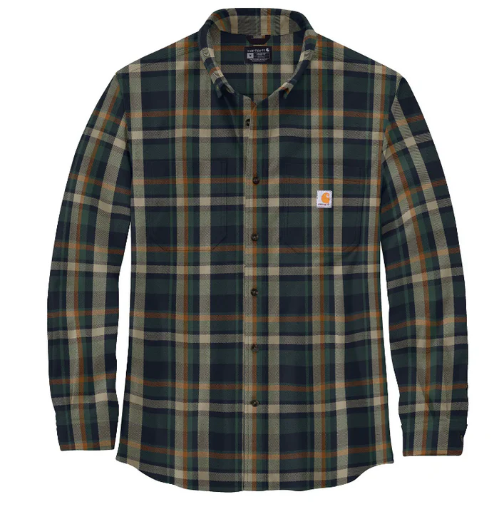 Carhartt Rugged Flex Relaxed Fit Midweight Flannel Plaid Shirt