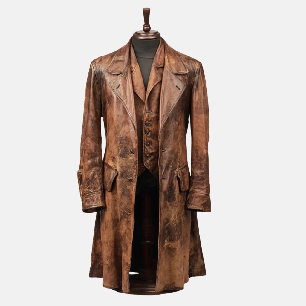 Best Leather Duster Coats for Men with Long Western Drape
