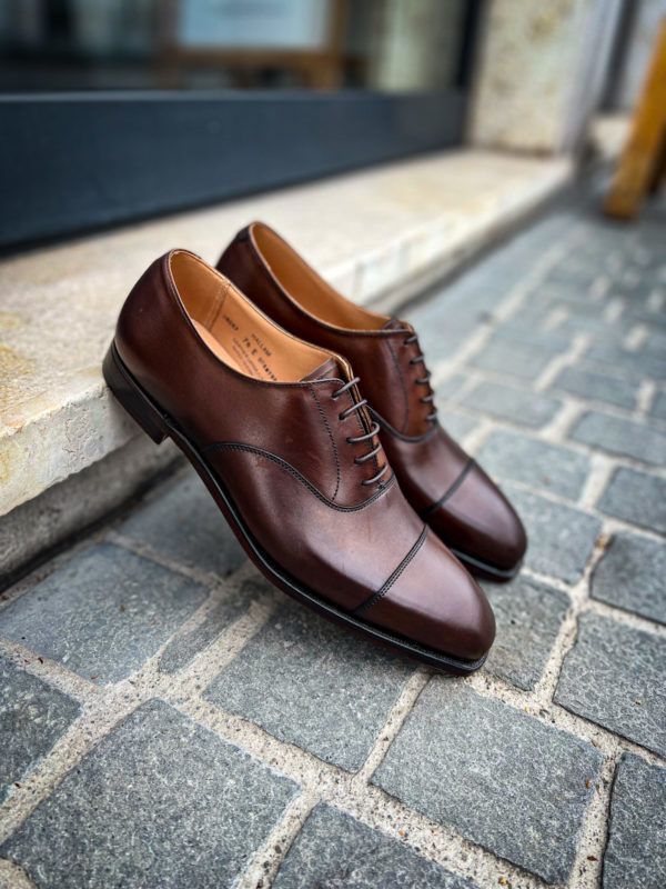 Crockett & Jones Hallam Cap Toe Oxford Shoes