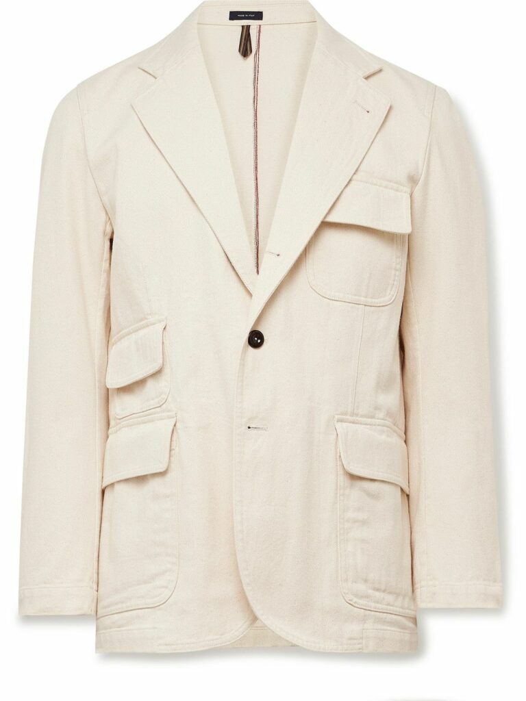 Drake’s Ecru Cotton-Linen Games Blazer Mk. IV