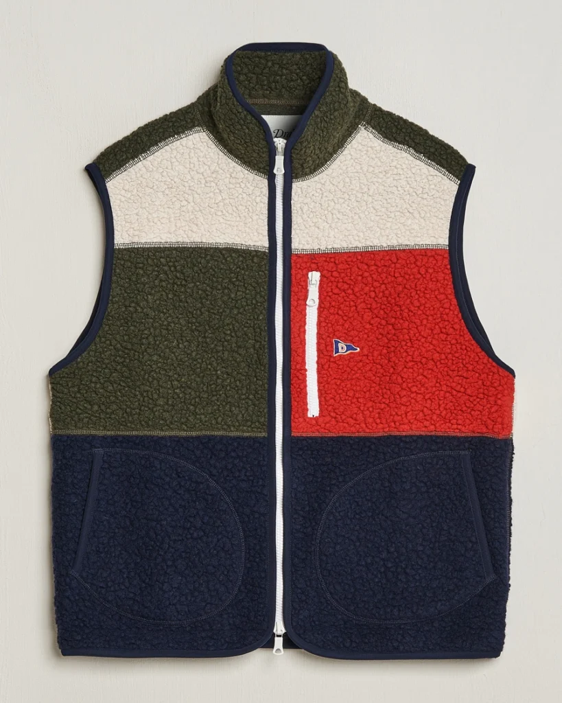 Drake’s Logo-Embroidered Wool-Blend Fleece Gilet