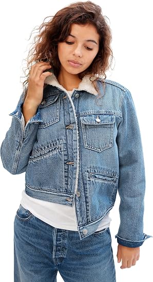 Gap Icon Denim Sherpa Jacket — Best Clean Casual Style