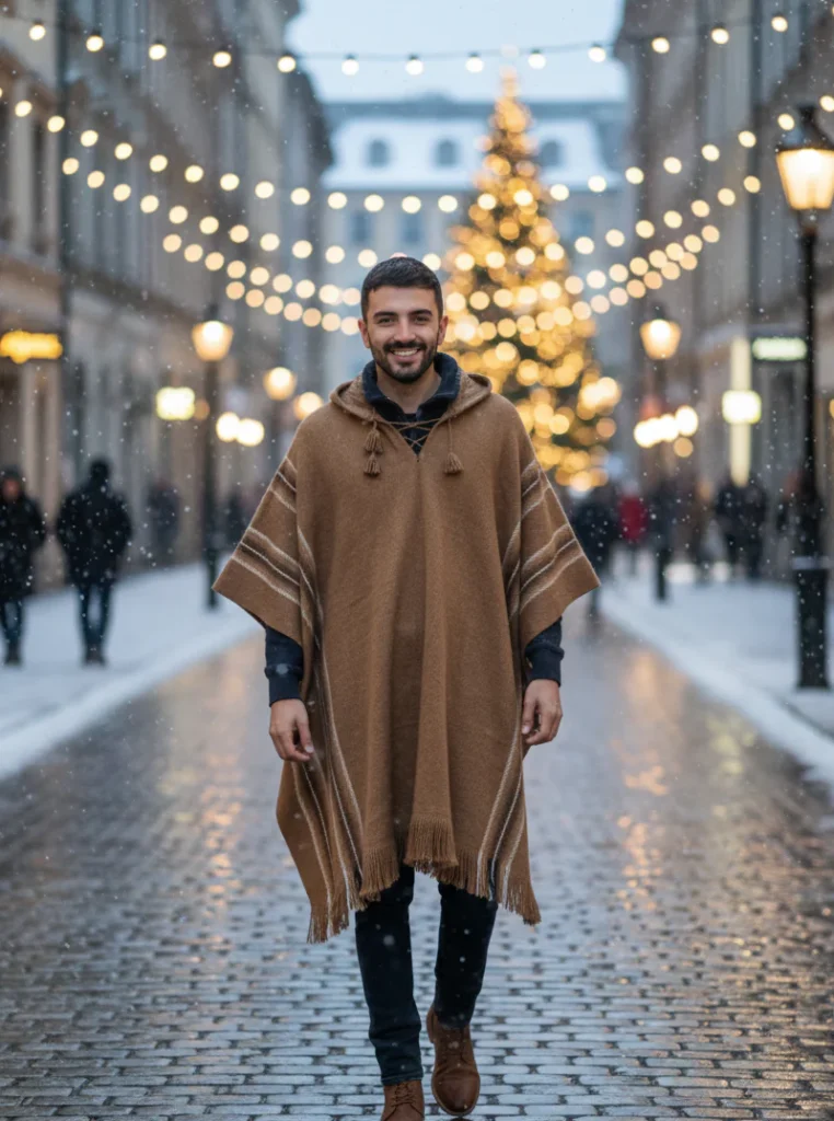 Best Wool Ponchos for Men with Cozy Drape Warmth