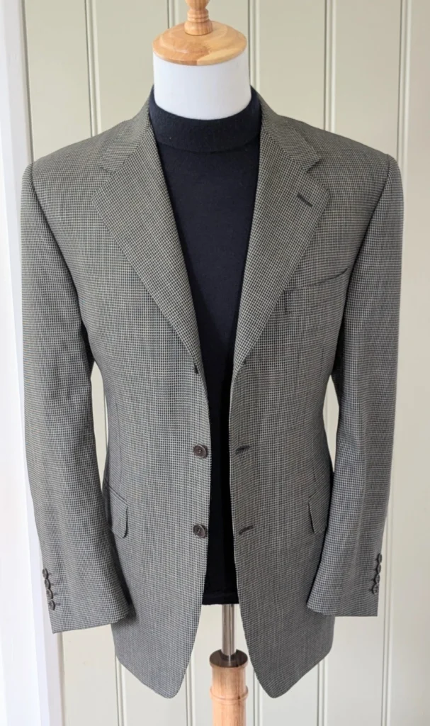 Gieves & Hawkes Navy Wool Chesterfield Coat with Velvet Collar