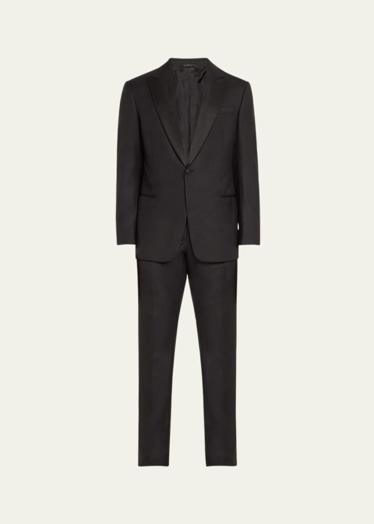 Giorgio Armani Black Wool Tuxedo