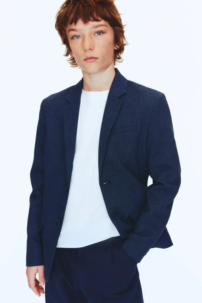 H&M Regular Fit Linen-Blend Jacket