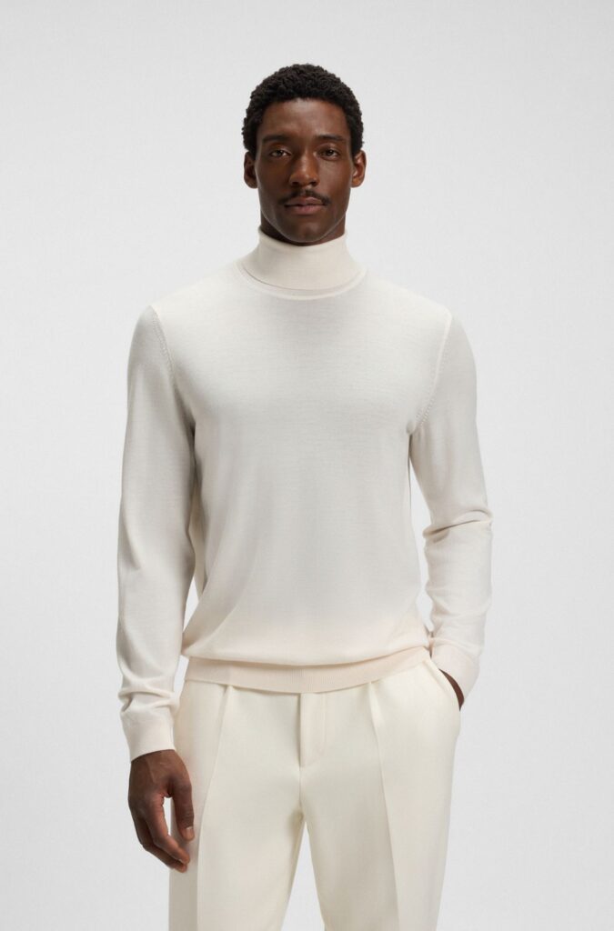H&M Slim-Fit Mock-Neck T-Shirt