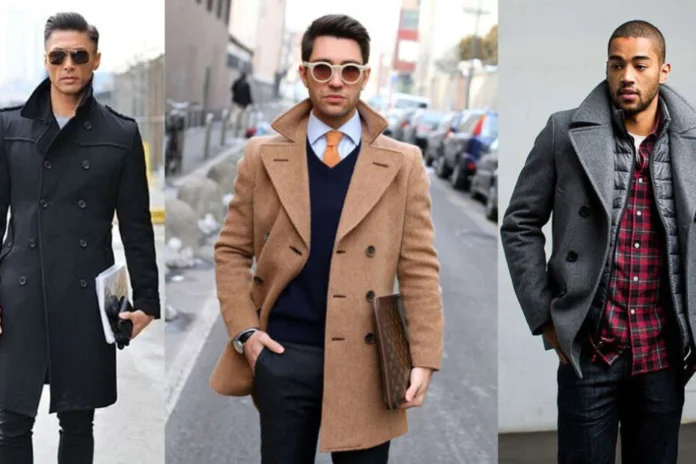 Best Double Breasted Peacoats for Men with Sharp Structured Fit