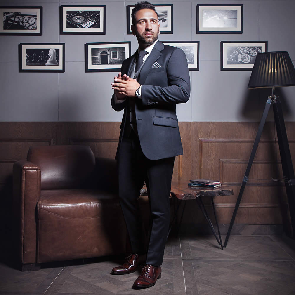 Indochino Harford Charcoal Three-Piece Suit